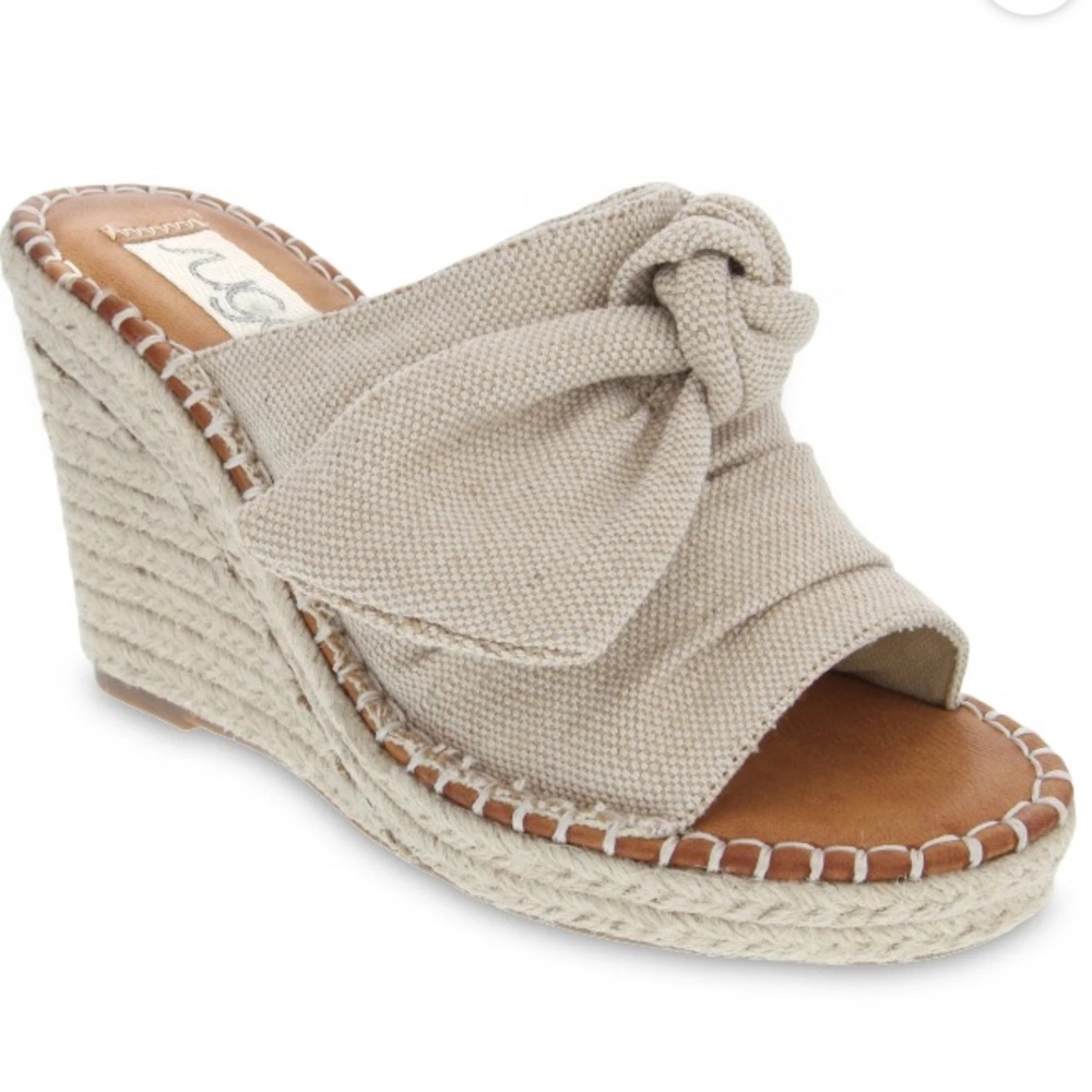 Sugar Tan Espadrille Wedge Sandals